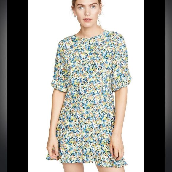 Faithfull The Brand Jeanette Floral Mini Dress 6 - Picture 10 of 10